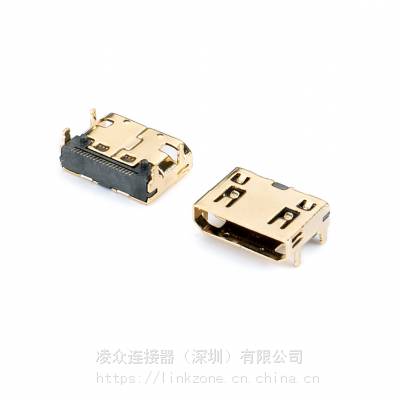 MiMi HDMI C Type 19P-FĽŲDIP+SMT7.50L ˿ڣT 