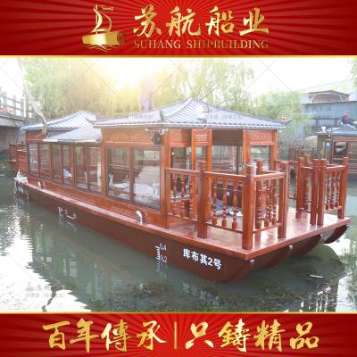 画舫船制造仿古传统画舫船 大型复古双层豪华画舫船造价
