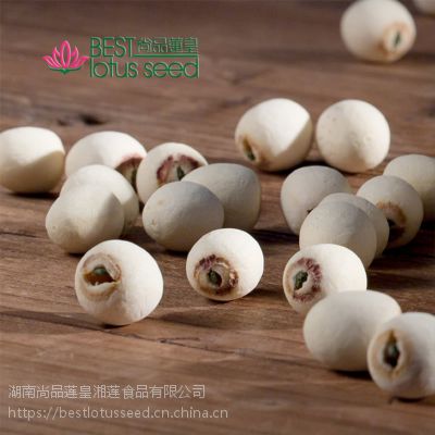 白莲子 磨皮带芯实心 ***圆粒湘莲寸三莲 产地出口批发供应