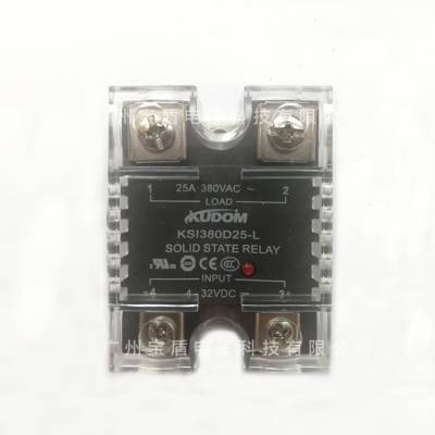 库顿 KUDOM KSI380D25-L 单相交流固态继电器 固态继电器SSR 单相固态继电器