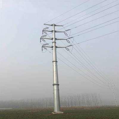 架空线双回直线钢杆35kv直线杆
