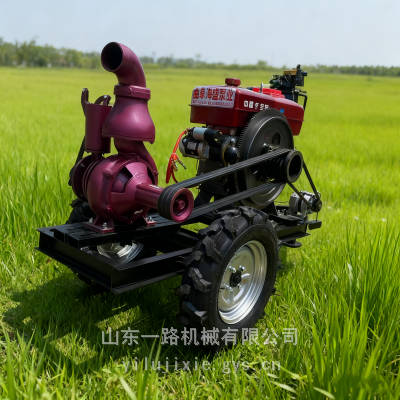 拖车款柴油排灌抽水泵 抗旱排涝排水泵 移动式救援抽水泵机组