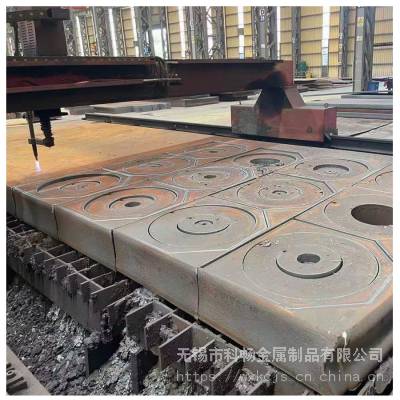 汉冶钢厂热轧钢板Q235B普板切割轴承座异形件圆板圆环法兰件按图下料