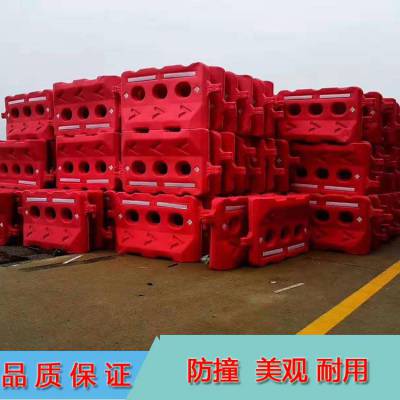 现货供应全新料PE水马护栏 交通秩序临时封闭分道水马围挡