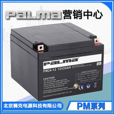 韩国PALMA八马蓄电池PM24-12免维护12V24Ah蓄电池EPS电源太阳能照明