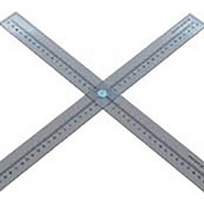 Delta德尔塔CRDR机检测设备十字嵌铅刻度米尺(铅尺)