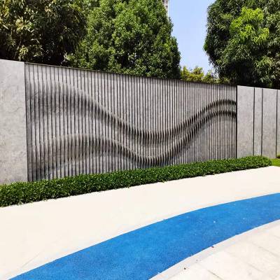 ***小区广场不锈钢屏风隔断酒店绿化背景墙隔断加工