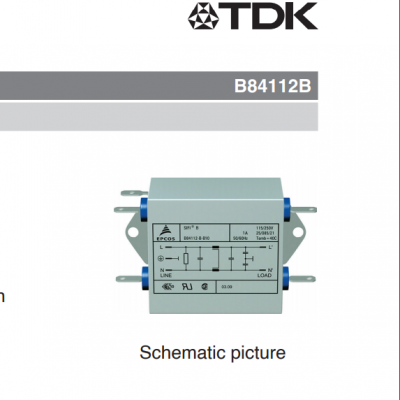 EMC filters EMC滤波器B84112B0000B110 10A 250V 50Hz