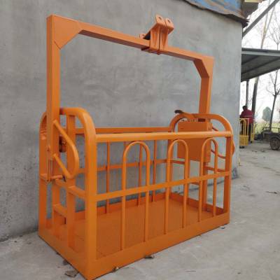 吊车举升式安全吊篮 手动平衡高空吊篮 高空作业吊车吊篮