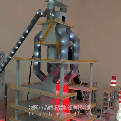 钢厂工艺生产线模型 高炉模型