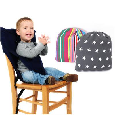 2019带图案新款便携婴儿餐椅袋宝宝安全座椅带背带彩色婴儿餐椅包
