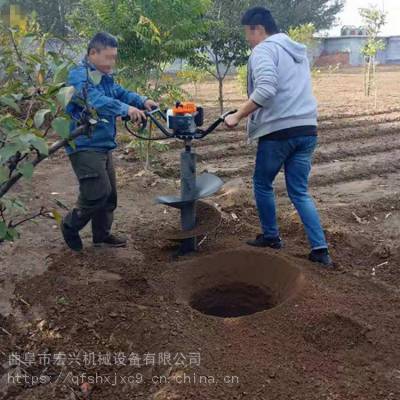 花卉种植打坑机 汽油大功率植树挖洞机 手扶式四冲程种树挖坑机