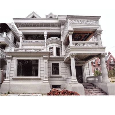 惠安石雕公司 设计安装制作别墅款式 造型雕塑 大理石雕刻网红别墅