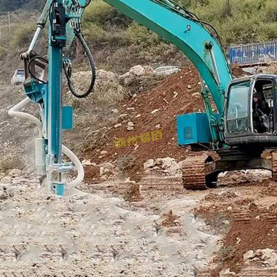 破除大塊岩石鉤機屬具挖掘機改裝鑿岩機開山隧道勾機屬具打孔機易佰