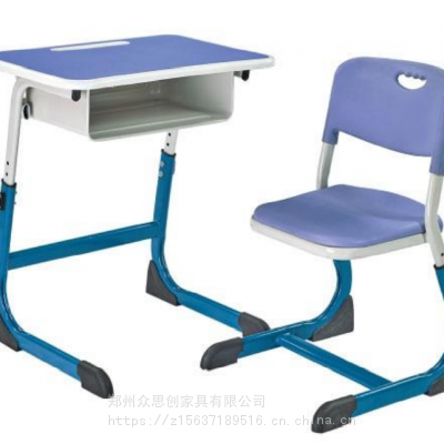 株洲石峰学生校园教室双人一体课桌凳加工定制众思创家具