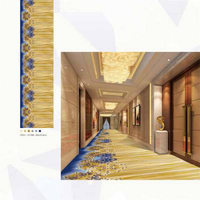 宾馆地毯台球厅簇绒加捻1200克酒店印花通道走廊地毯定制安庆