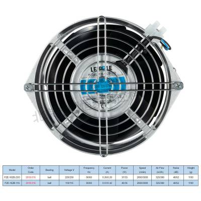 雷普机柜散热风扇 F2E-162B-230 230V 轴流风机