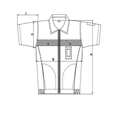 广州工作服 工衣短袖夏天吸汗透气耐洗防护服