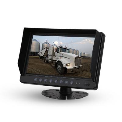 车载9寸四分割数字液晶显示器12-24v卡车货车高清监控显示器