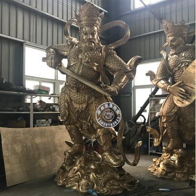 温州铜佛像厂家铸造寺院纯铜2.8米四大***佛像价格