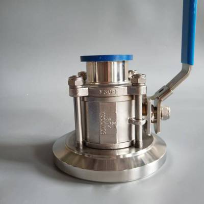 不锈钢卫生级罐底球阀q81f三片式罐底球阀焊接罐底阀快装高温罐底球阀