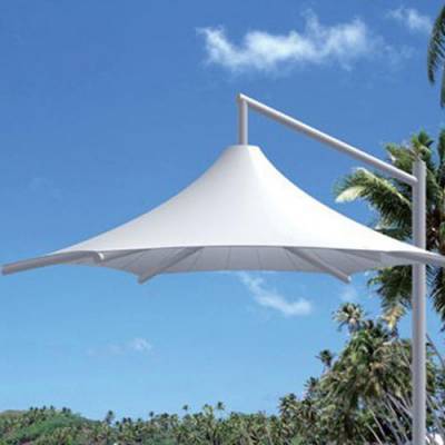 襄阳遮阳棚供应商 美观景观膜结构遮阳雨棚设计