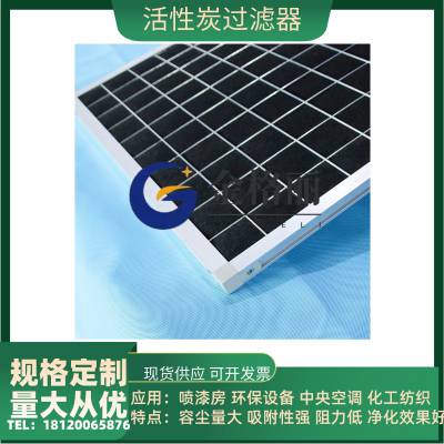 空气净化器厨房油烟机工业喷涂房活性炭过滤海绵网铝合金边框定制