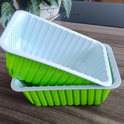 鑫邦包装 PP锁鲜盒 气调塑料包装盒 预制菜食品封膜气调盒