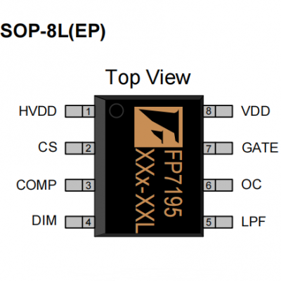 FP7195降压恒流转模拟调光芯片IC