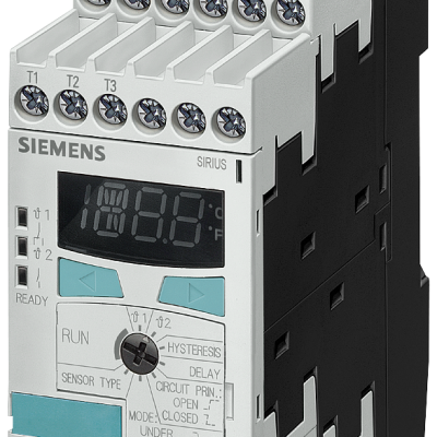 温度监控继电器 PT100/1000 KTY83/84，NTC，数字 3RS1042-2GD70