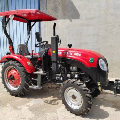 补后提车504拖拉机强劲动力 柴油水田耕地东方红四轮农用拖拉机