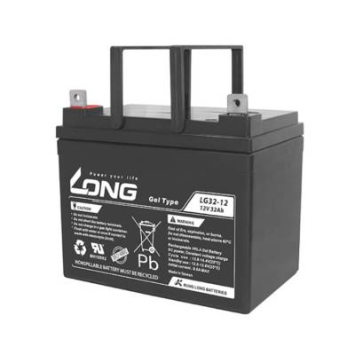 LONG蓄电池LG32-12胶体12V32AH消防机柜UPS医疗设备系统用蓄电池