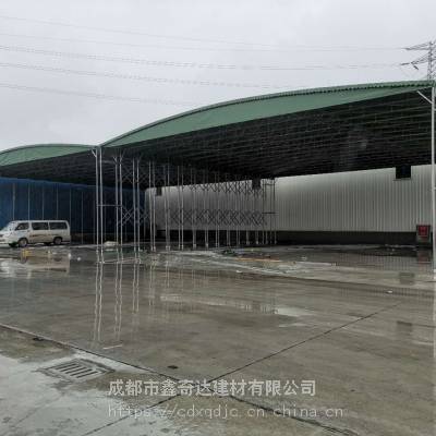 新都区批发定做伸缩棚 大型移动篮球场雨棚定制