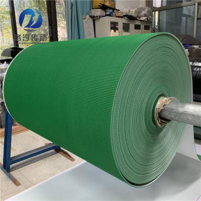 加工5mm厚pvc草型纹输送带