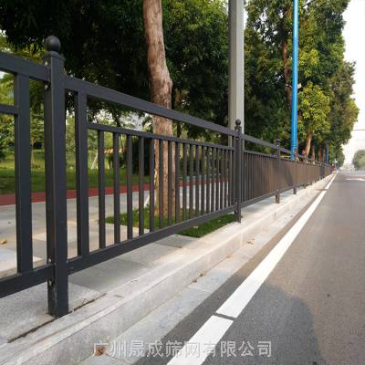 佛山黑色新型河道护栏 人行道护栏 交通防撞护栏 市政护栏厂家热销