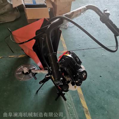 手推式单行排放整齐玉米秸秆割倒机 小型汽油大豆辣椒收割机