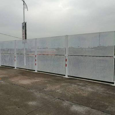 中山市二河公园绿化施工临时护栏 0.7/0.8厚镀锌板围蔽