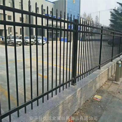 优盾工程厂区围栏镀锌管材质冲孔组装铁艺护栏栏杆