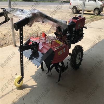 温室大棚果园锄草机 10马力自走式旋耕机 三地丘陵种植土豆起垄机