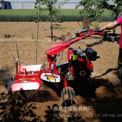 玫瑰园施肥开沟机 草莓园用小型开沟机 圣鲁牌开沟培土机