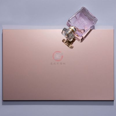 北京酒店304玫瑰金不锈钢板哪里定做 电镀香槟金精磨喷砂不锈钢 高比
