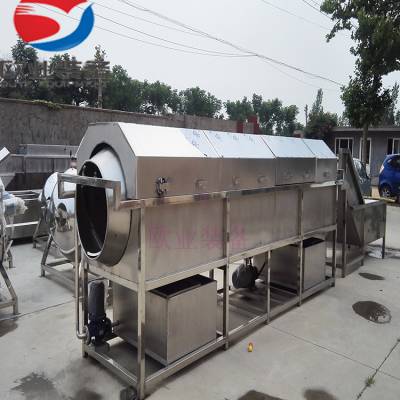 玻璃球滚筒请洗机 水晶玻璃球清洗机加工设备 高压清洗干净自动出料