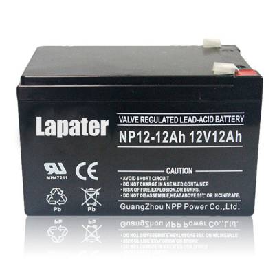 Lapater拉普特蓄电池NP12-12AH 12V12AH UPS电源电池