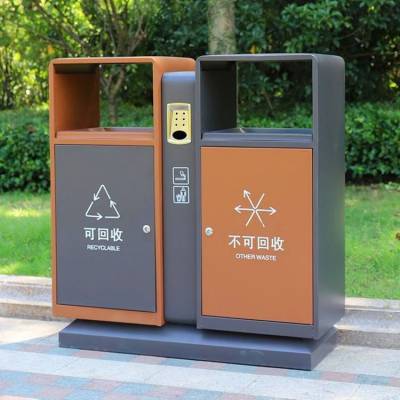 舟山小区公园垃圾箱 智能四分类回收箱 小区果皮箱