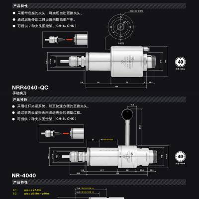 日本NAKANISHI BMS-4040 马达为NSK主轴中 用于机械加工行业