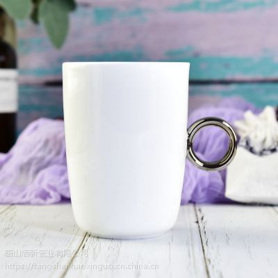 唐山浩新瓷业厂家批发陶瓷杯子 创意骨瓷马克杯实用礼品广告杯定制LOGO