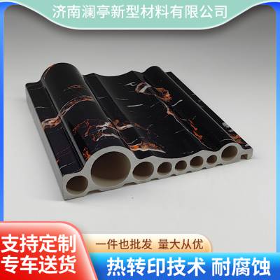 欧式石塑电梯包口线 澜亭 电梯门套安装方法 电梯口装修效果