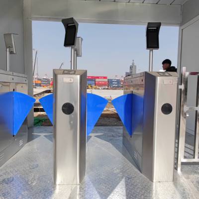 青岛商场测温通道翼闸黄岛工地实名制胶南智能小区门禁翼闸