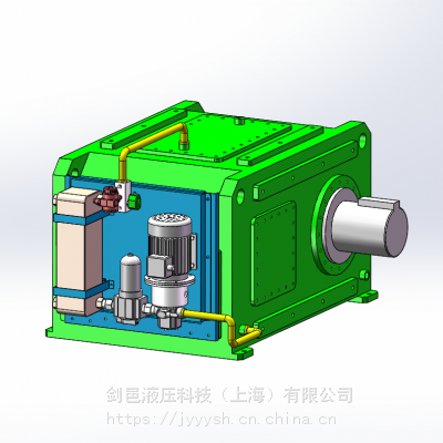 剑邑牌EHXD系列工业减速机齿轮箱油压力润滑冷却系统_螺杆挤出机油冷却散热器