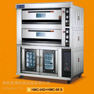 佛山辉麦HMC-04D+HMC-08 S商用8盘热风循环醒发箱连两层四盘电烤箱组合炉